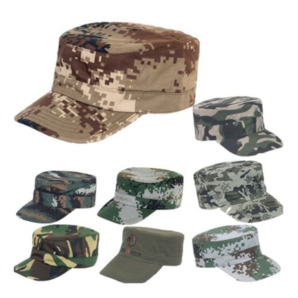 Boné Bone Cap Tipo Militar Liso CamufladoCamping tática Esportes e Atividades ao casual de abareta