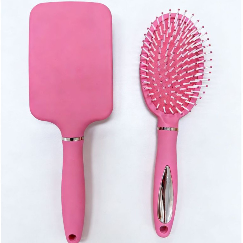 Escova Magica Pente De Cabelo Modelo Raquete Ou Oval Escova Magica com Cerdas Macias De Silicone