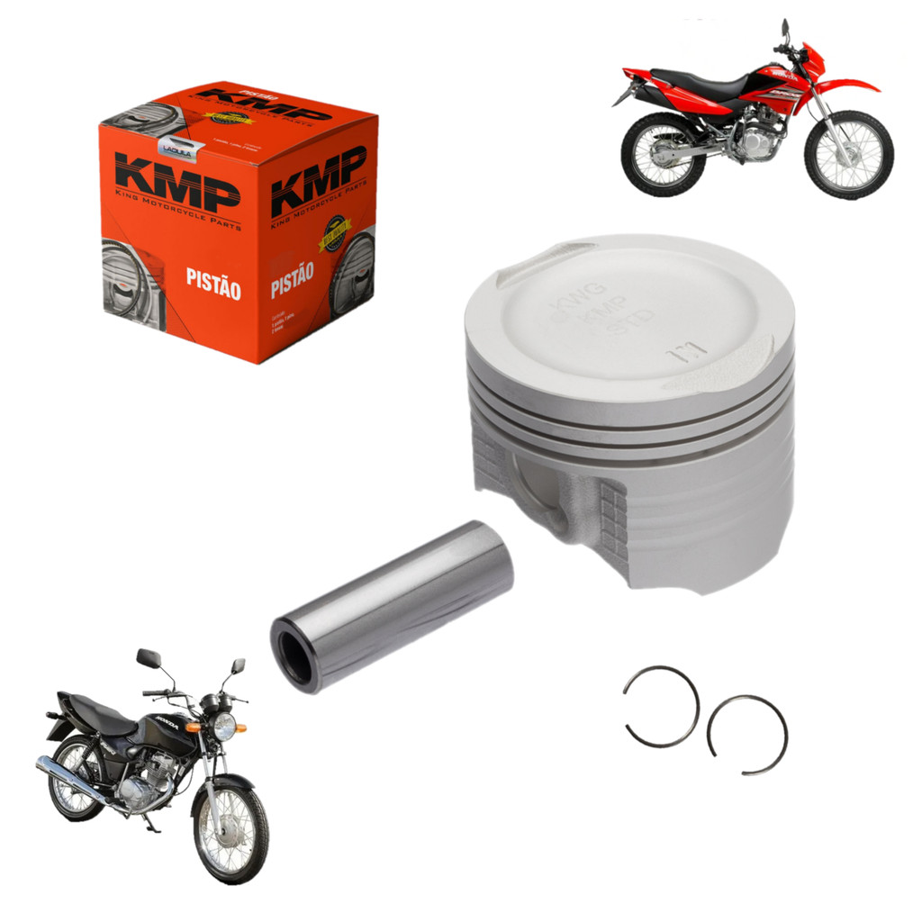 Pistão Fan 125 2009/2018 Bros 125 Std 0.25 0.50 0.75 1.00 1.50 2.00 3.00 3.50 4.00 Kmp