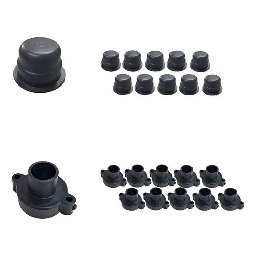 KIT 10 MANCAL PARA ROLAMENTO + 10 COPINHOS PARA EXAUSTOR EÓLICO MARIVENT