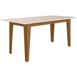 Mesa para Sala de Jantar 160cm Retangular Tampo Chanfrado Liz Poliman