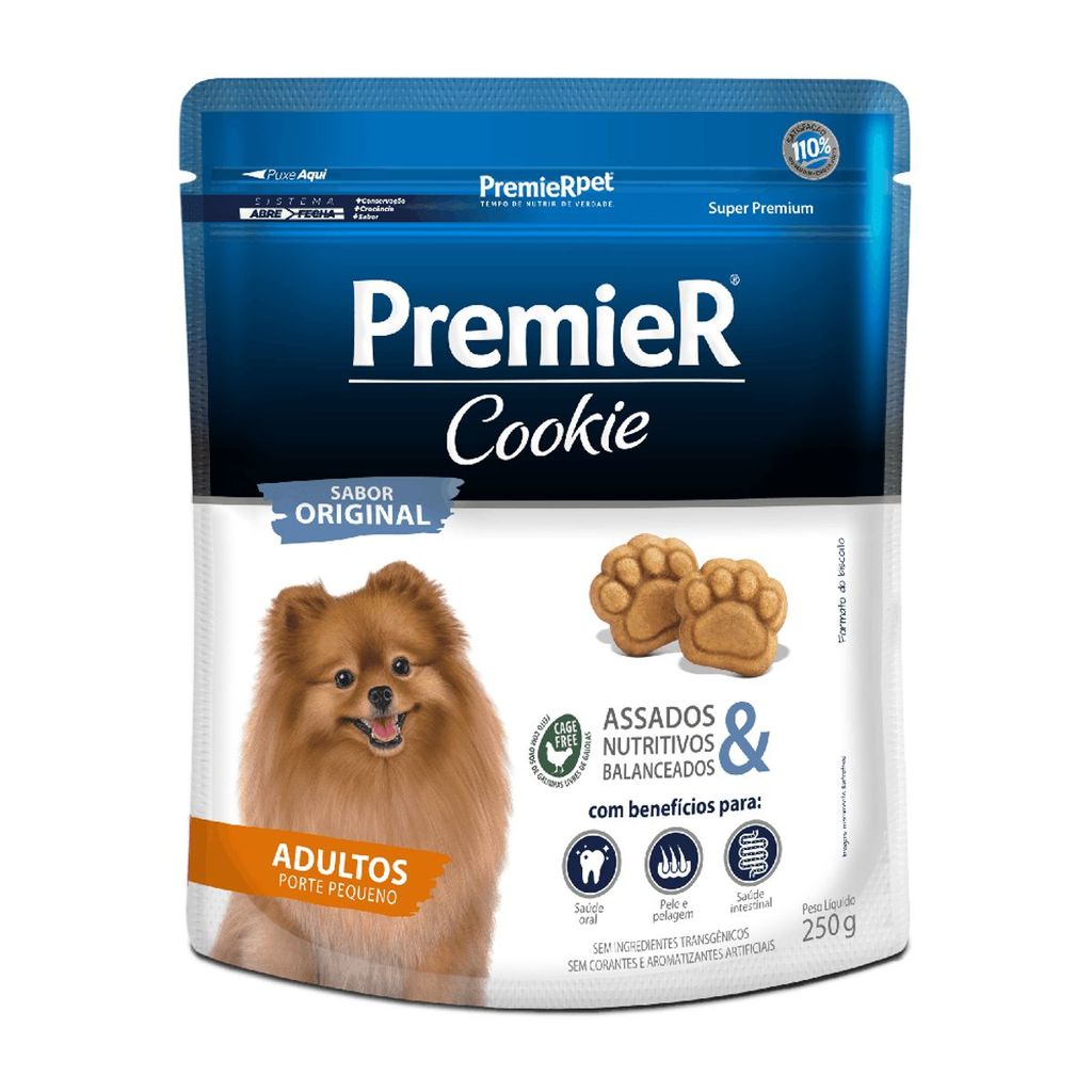 Premier Cookie para Cães Adultos de Raças Pequenas 250g