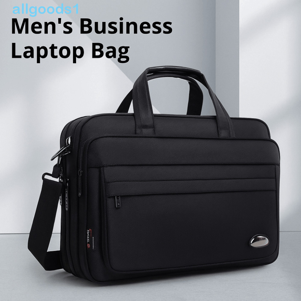 Bolsa Masculina Para Laptop De Negócios ALLGOODS , 15.6 Polegadas Com Alça , Portátil De Ombro Preta Notebook