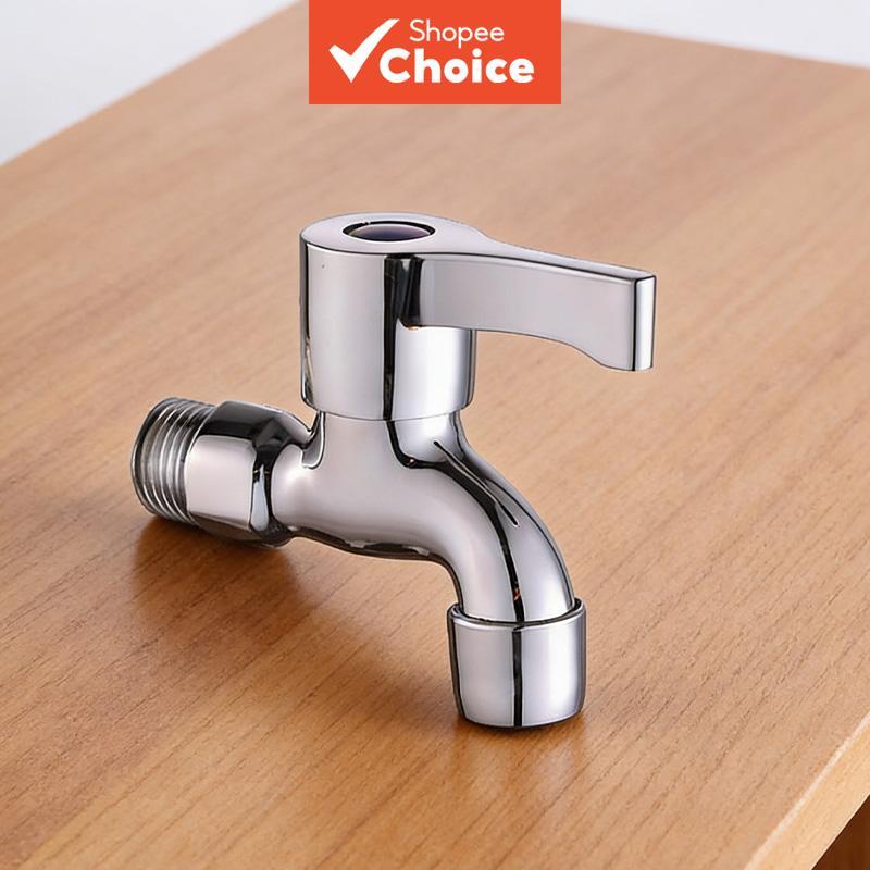 Torneira Para Máquina De Lavar Roupa De Aço Inoxidável 304 , Durável , Conector Estendido , Prata , 1 Peça