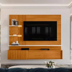 Painel Suspenso 200cm Para Tv Até 65 Polegadas Atena Madetec