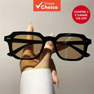 Óculos De Sol Com Rebite Poligonal Para Homens E Mulheres , Elegantes , Minimalistas , Retrô , Resistentes A UV em Oferta na Shopee