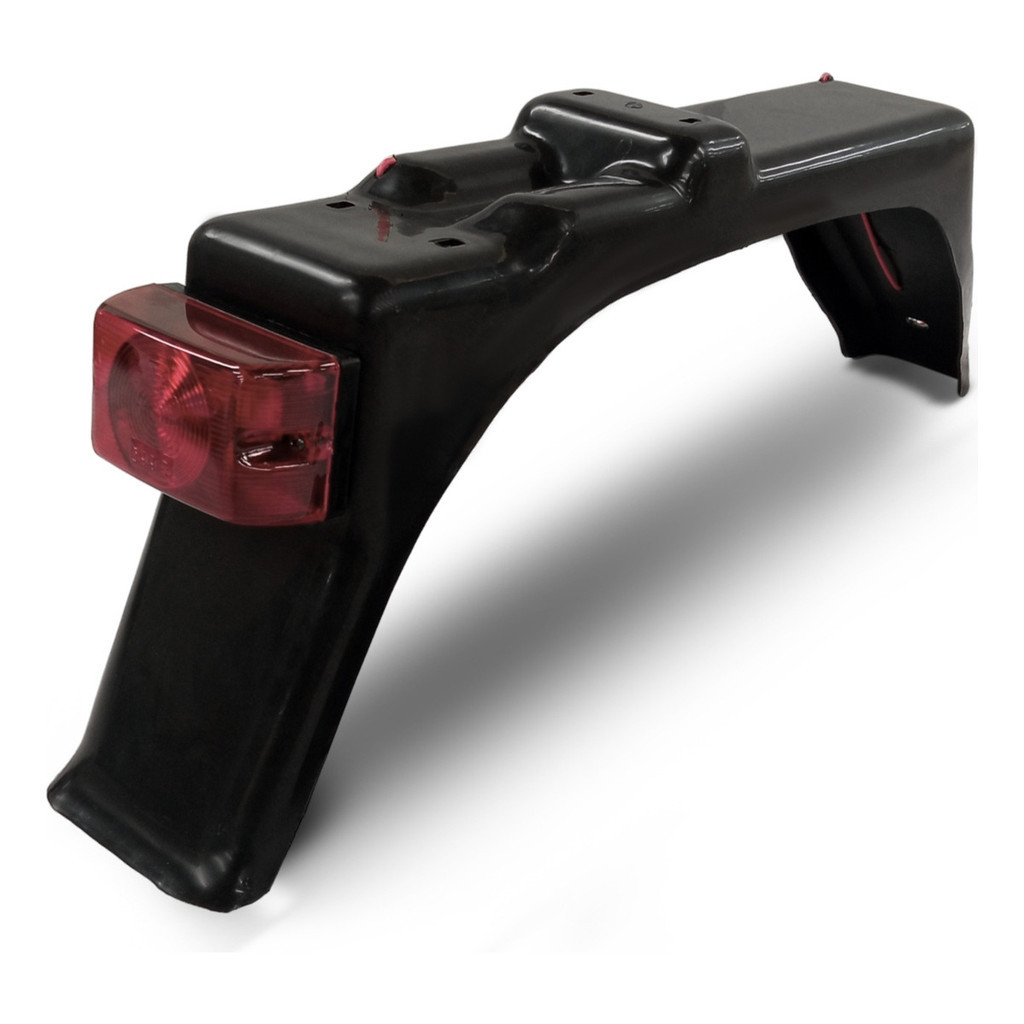 Paralama Traseiro Para Mobilete Moby Com Lanterna Para Bikelete Bike Motorizada 2 E 4 Tempos