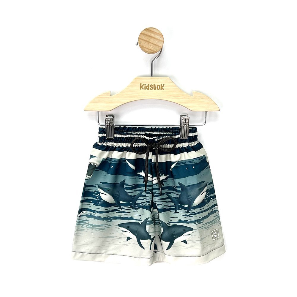 Bermuda Menino Tactel Tubarão - Angerô em Oferta na Shopee
