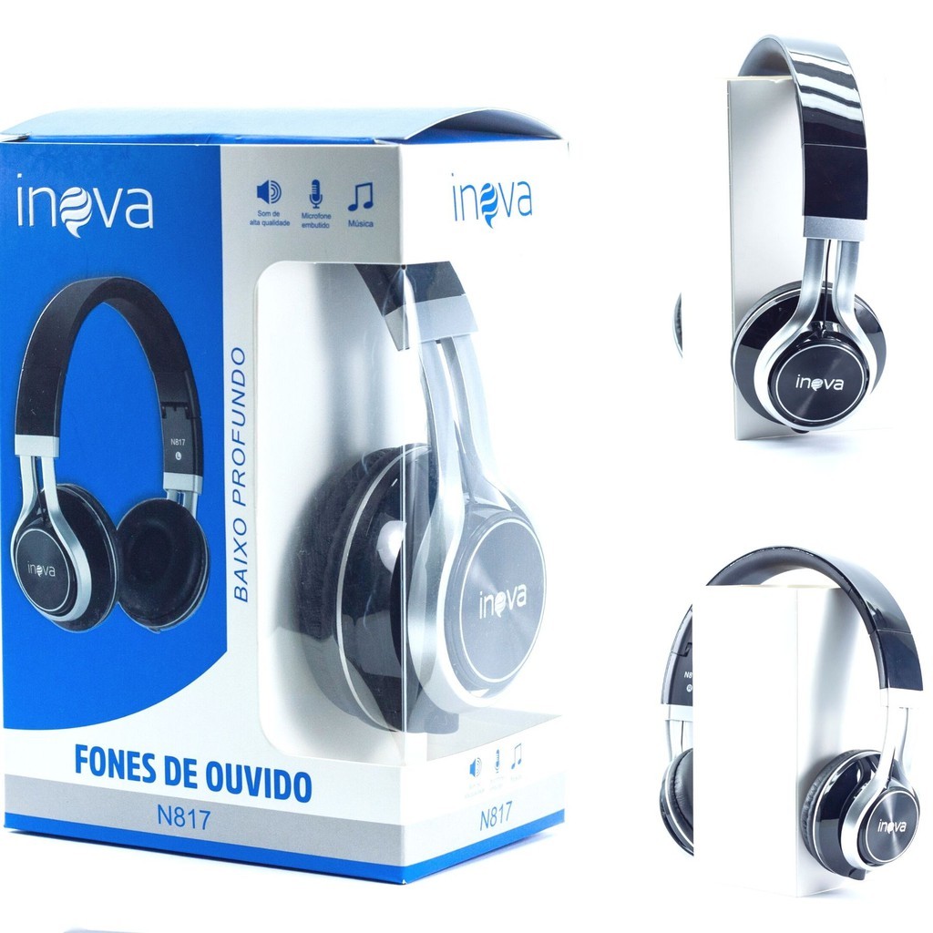 Promoção Fone Ouvido Inova N817 Original Alta Qualidade De Som