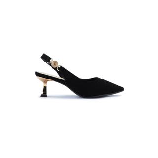Scarpin Sligback Bebecê Salto Médio Taça Com Pingente em Oferta na Shopee