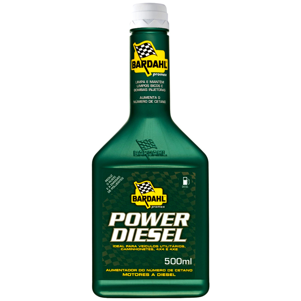 Aditivo Bardahl Power Diesel 500ml Limpa Bico Via Tanque Combustível Pickup Caminhão