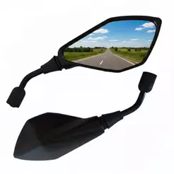 Retrovisor Kawazaki Ninja Z400 Mini Para Motos Yamaha Factor Fazer Fz Tenere Crosser