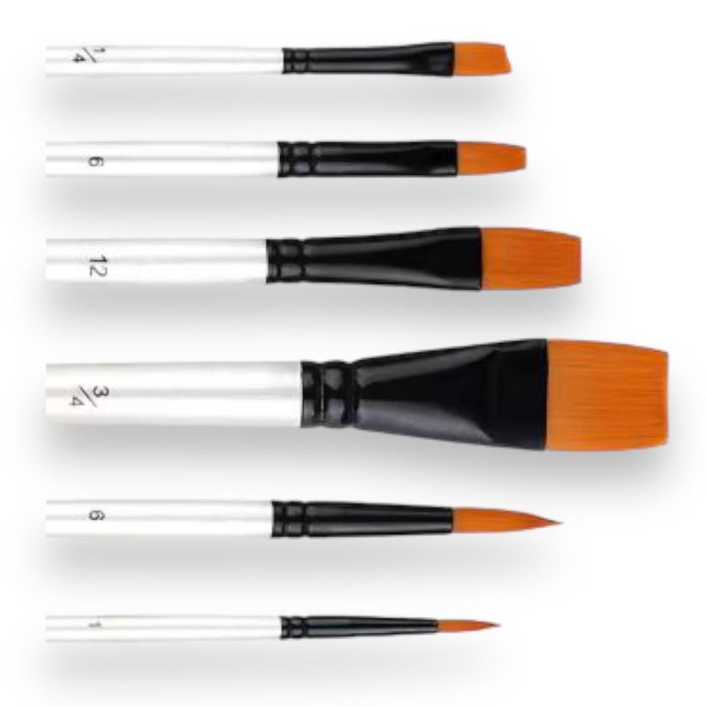 Kit Pincel Tecido, Oleo, Acrilica Aquarela Desenhando Arte em Oferta na Shopee