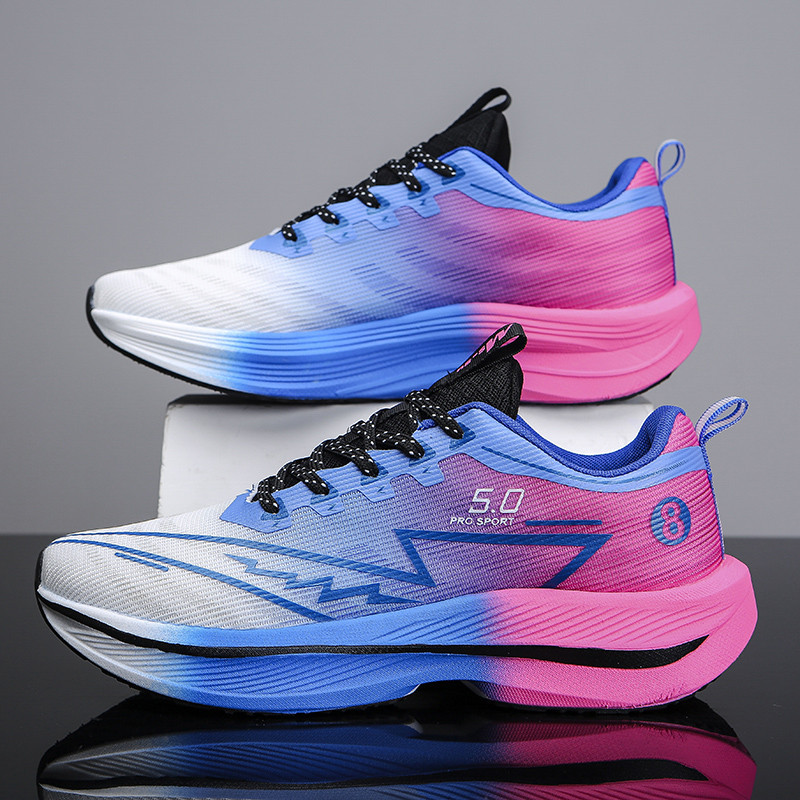 Tênis de Corrida para Casal Placa de Carbono Real Cadena Leve Resistente ao Desgaste Tênis Esportivos Fashionáveis em Oferta na Shopee