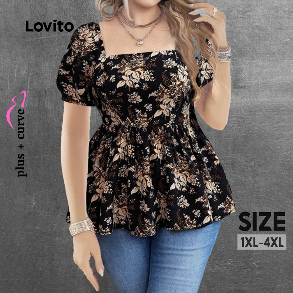 Lovito Blusa Boho Para Festas E Uso Diário Blusa Requintada Para Primavera/verão Feminina LNE1131X025