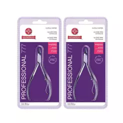 Kit 2 Alicates de Cutícula Mundial Profissional Inox 777 – Corte Preciso e Durabilidade