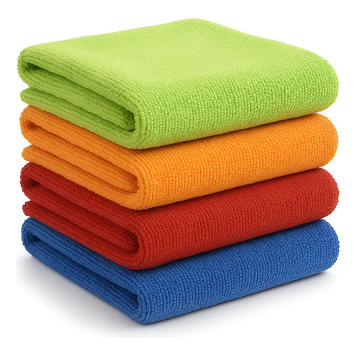 Kit 10 Panos Microfibra 33x53 Multiuso Alta Absorção Cores