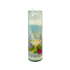 Vela Vidro Altar Crisma 22cmx 8cm