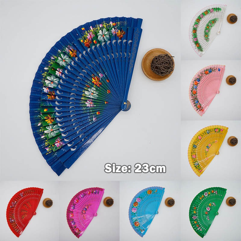 Colorido Handmade Clássico Madeira Espanhol Fan/Cheongsam Fãs/Dança/Presentes