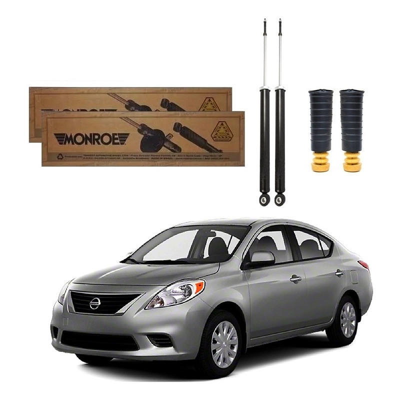 Kit Amortecedor Traseiro. Versa 1.6 2011 A 2014