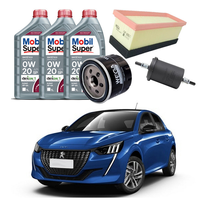 Kit Revisao Filtro Oleo Peugeot 208 1.0 12v 2022 A 2024