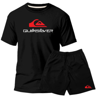 Kit Conjunto Masculino Quicksilver 100% Algodão 30,1 Camiseta Manga curta Short Tectel com Elastano em Oferta na Shopee