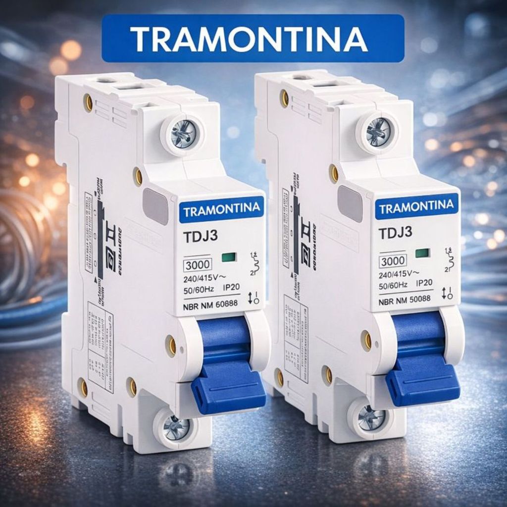 Disjuntor Unipolar Monopolar Din Tramontina 10a A 63a Original em Oferta na Shopee