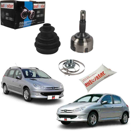 Junta Homocinética Lado Roda Peugeot 206 206 Sw 2001 A 2009