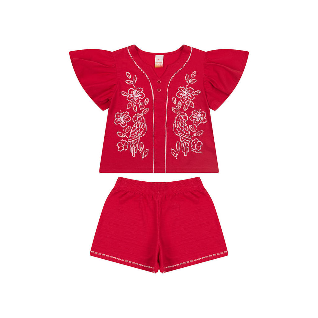 Conjunto Curto Menina Marisol em Oferta na Shopee