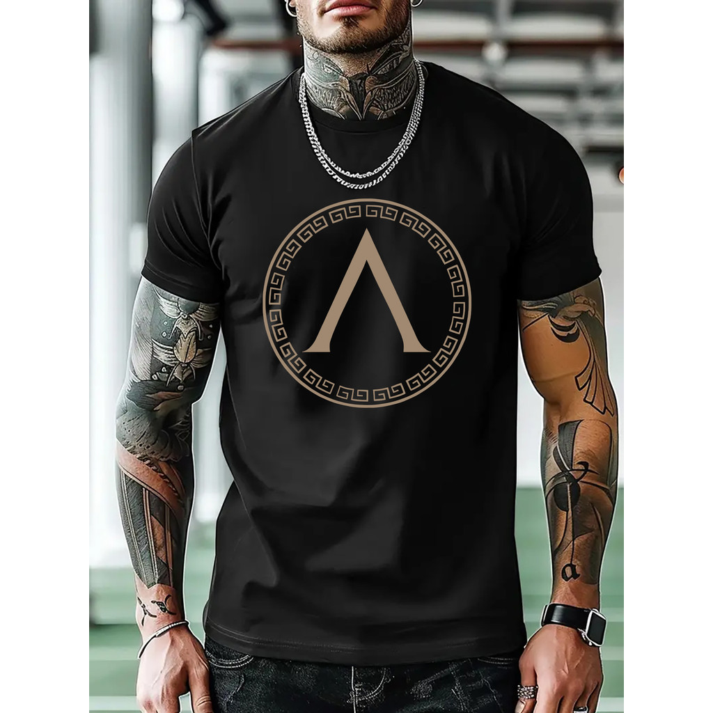 Camiseta Masculina Esportiva Estampa Gráfica Casual Confortável Moderna Estilosa Verão Ar