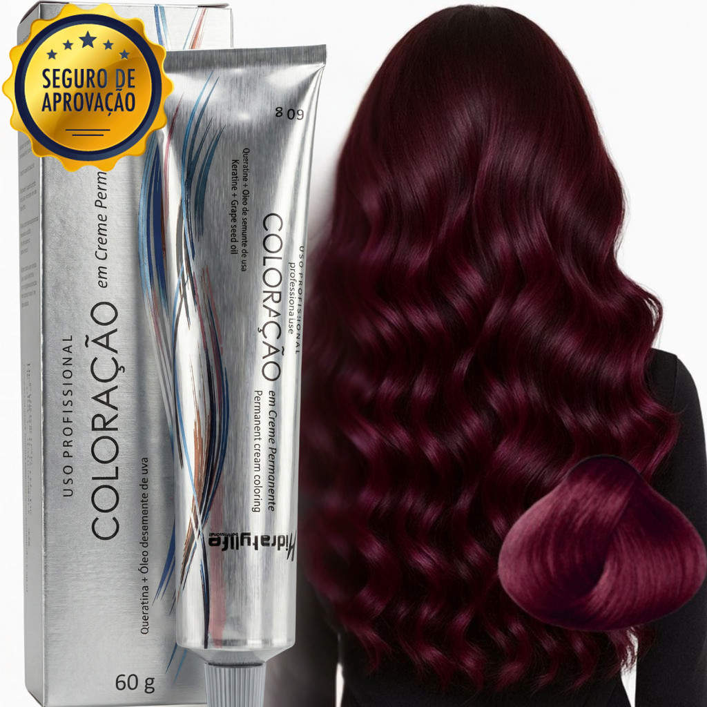 Cabelo Marsala Tinta Profissional |Transformação com Marsala 66.26 | Tonalidade Vibrante | Compre Ja