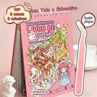 📚Livro De Adesivos Fofo✨8 Modelos Capa Dura PET Com Pinça 8 Cenas 16P Educativo Presente Infantil Volta Às Aulas em Oferta na Shopee