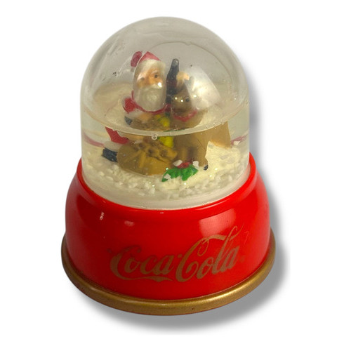 Globo De Neve Papai Noel Coca-cola Antigo - Coleção Vermelho Nenhuma