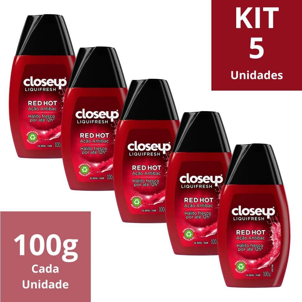 Gel Dental Close Up Red Hot Kit 5 Unidades 100g Cada em Oferta na Shopee
