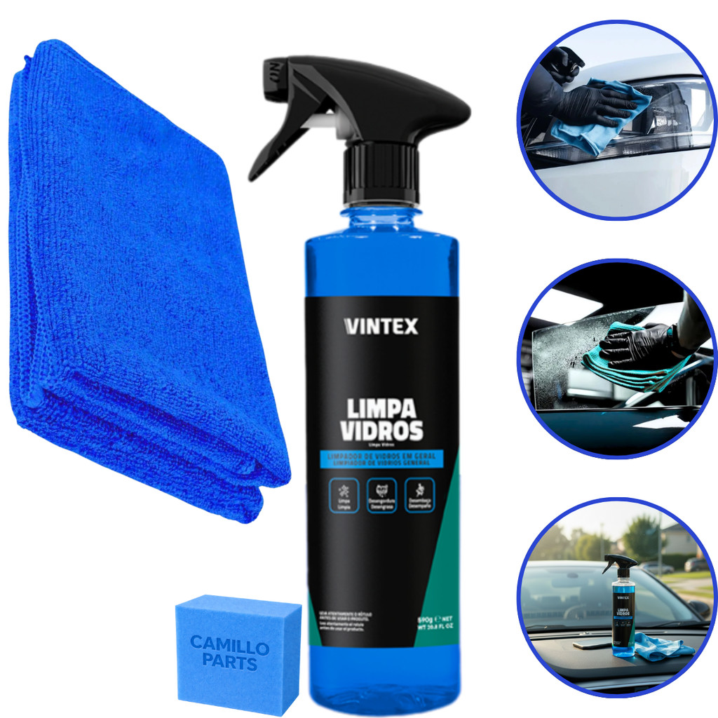 Kit Limpa Vidros Automotivos Limpador Parabrisa Carro Vonixx
