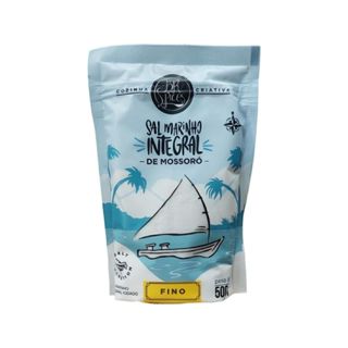 Sal Marinho Fino Integral De Mossoró Sem Antiumectante - BR Spices 500g em Oferta na Shopee
