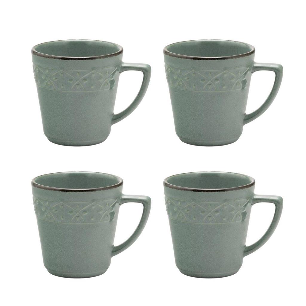 Jogo de 4 Canecas 360 Ml Oxford Mendi Malaquita em Oferta na Shopee