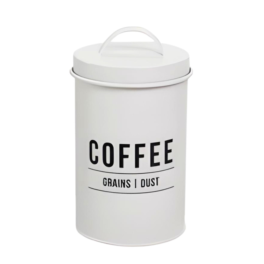 Porta Herméticos Café Condimentos Decoração 1,5L Organizador Lata Aço Mantimento