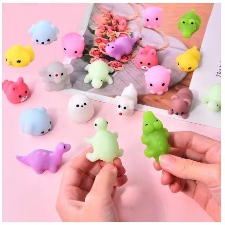 Kit 10/20/30/40 Squishy Mochi Bichinho Macio De Apertar Antiestresse