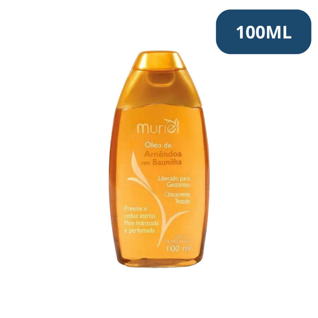 Óleo Corporal Amêndoas Com Baunilha Muriel 100 ml