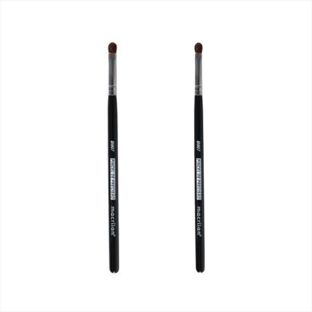 Kit Macrilan B907 Pincel Profissional de Precisão 2 Unidades