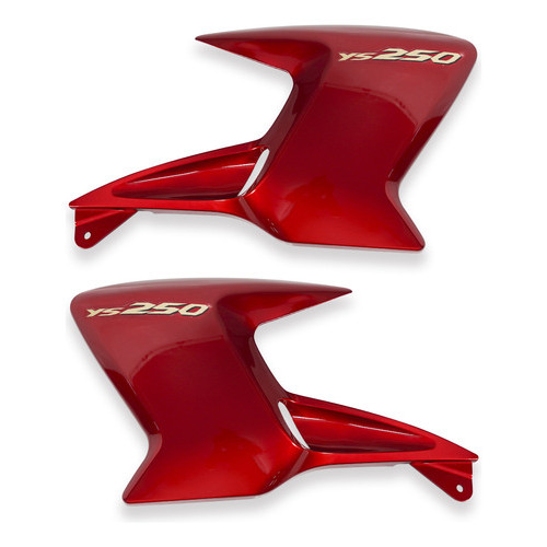 Aba Adesivada Fazer 250 2005 A 2010 Par Asa Tampa Lateral Vermelho 2007
