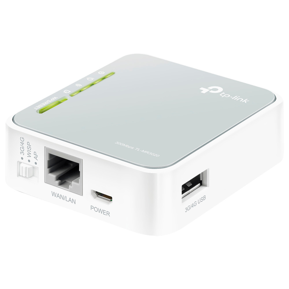 Roteador Portatil Wireless TP-Link TL-MR3020 3G / 4G - Branco