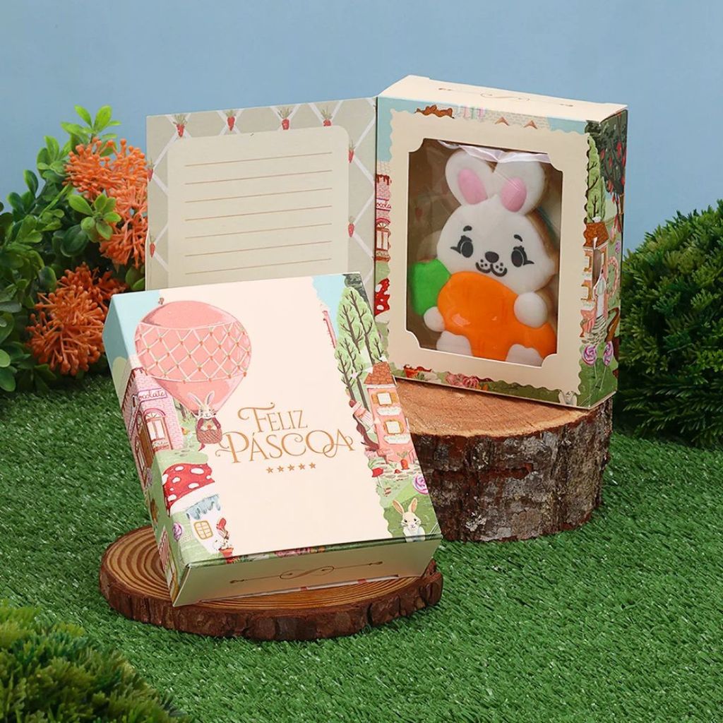 10 CARTÕES PARA BISCOITO COM VISOR VILA ENCANTADA 5526 ( PASCOA JANGO 2026 ) em Oferta na Shopee