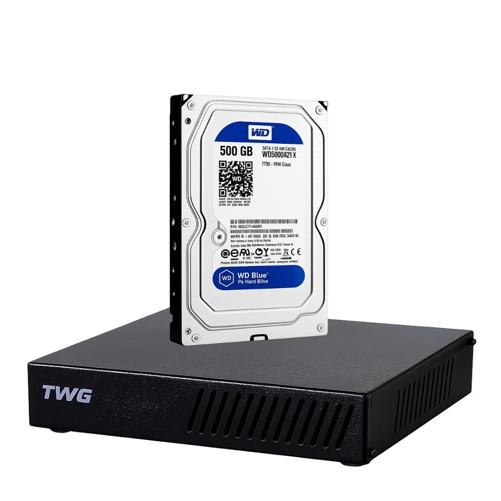 DVR 4 CANAIS + HD500GB  6X1 1080P FULL HD FACE DETECT TWG