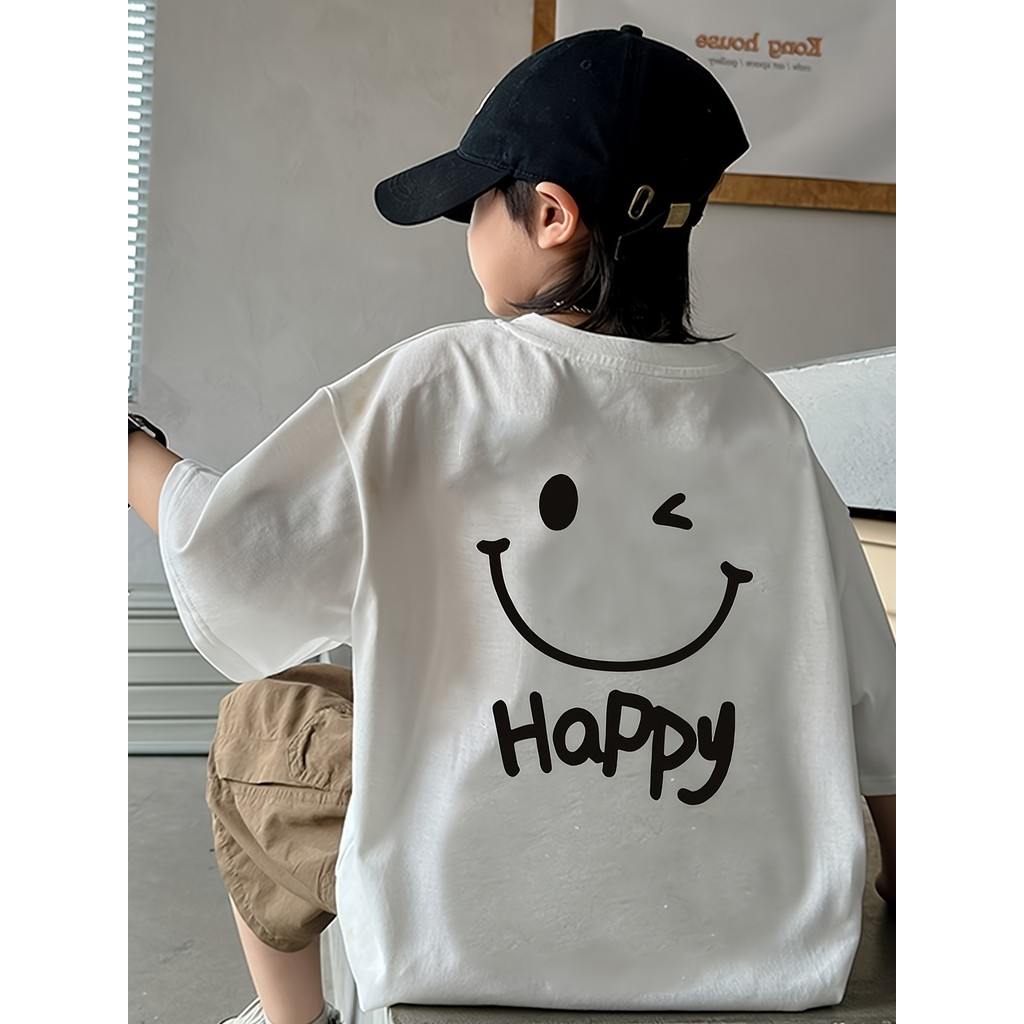 Camisetas Oversized de Manga Curta para Meninos e Meninas - Confortáveis e Respiráveis