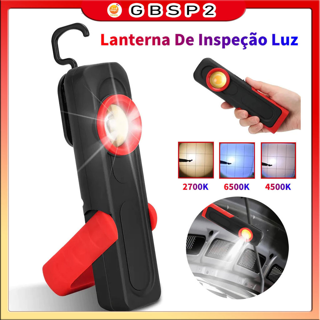 Lanterna De Inspeção Luz Quente E Fria Para Polimento Detail Ajustavel Ferramentas De Detalhamento De Carro De USB