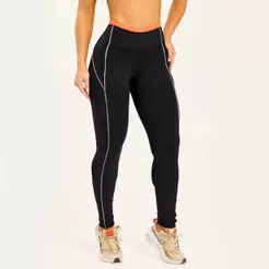 Legging Running Preta Poliamida