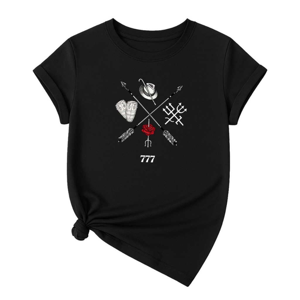 Camiseta T-Shirt Confortavel Linda Camisa Casual Algodão Fé Zé Exu Laroyê Umbanda Candomblé Pombagira
