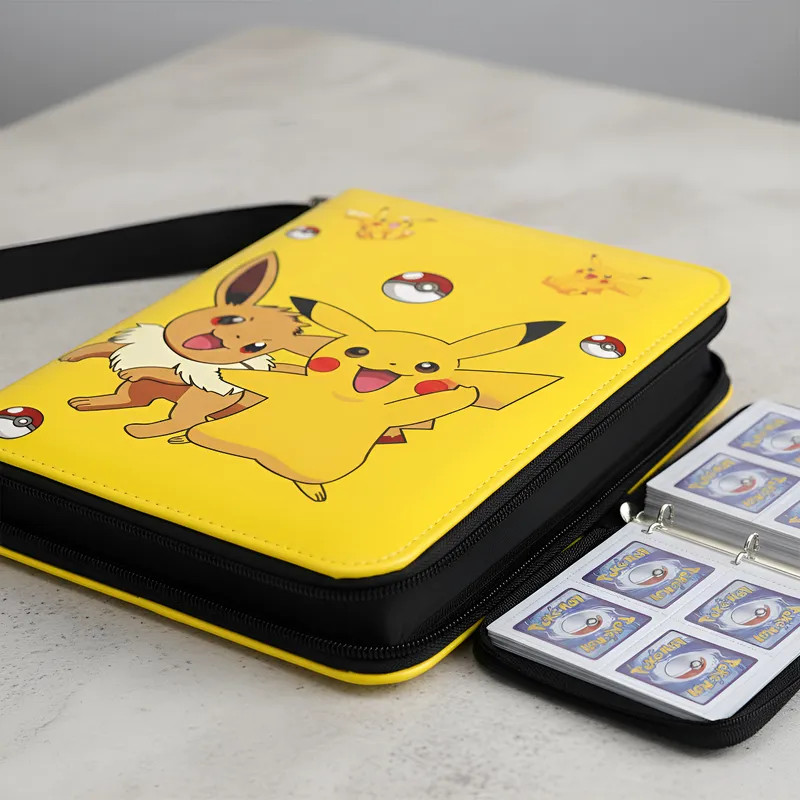 Álbum Pokémon TCG 240/400/540 Cartas Pikachu Eevee Charizard Pasta Premium Pronta Entrega Brasil